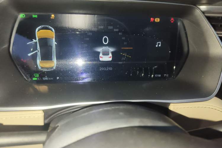 Used Tesla Model S 2014 S P85 Odometer Close Up