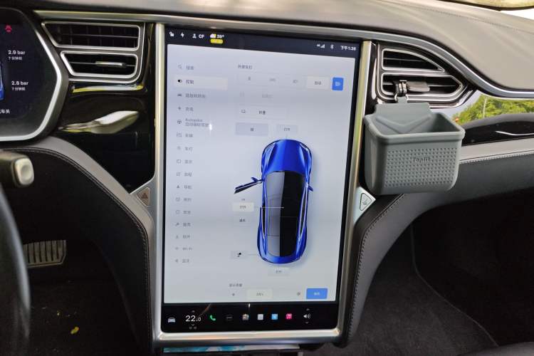 Used Tesla Model S 2015 S 70D Audio And AC Panel