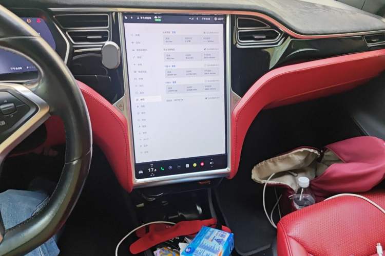 Used Tesla Model S 2015 S 85D Audio And AC Panel
