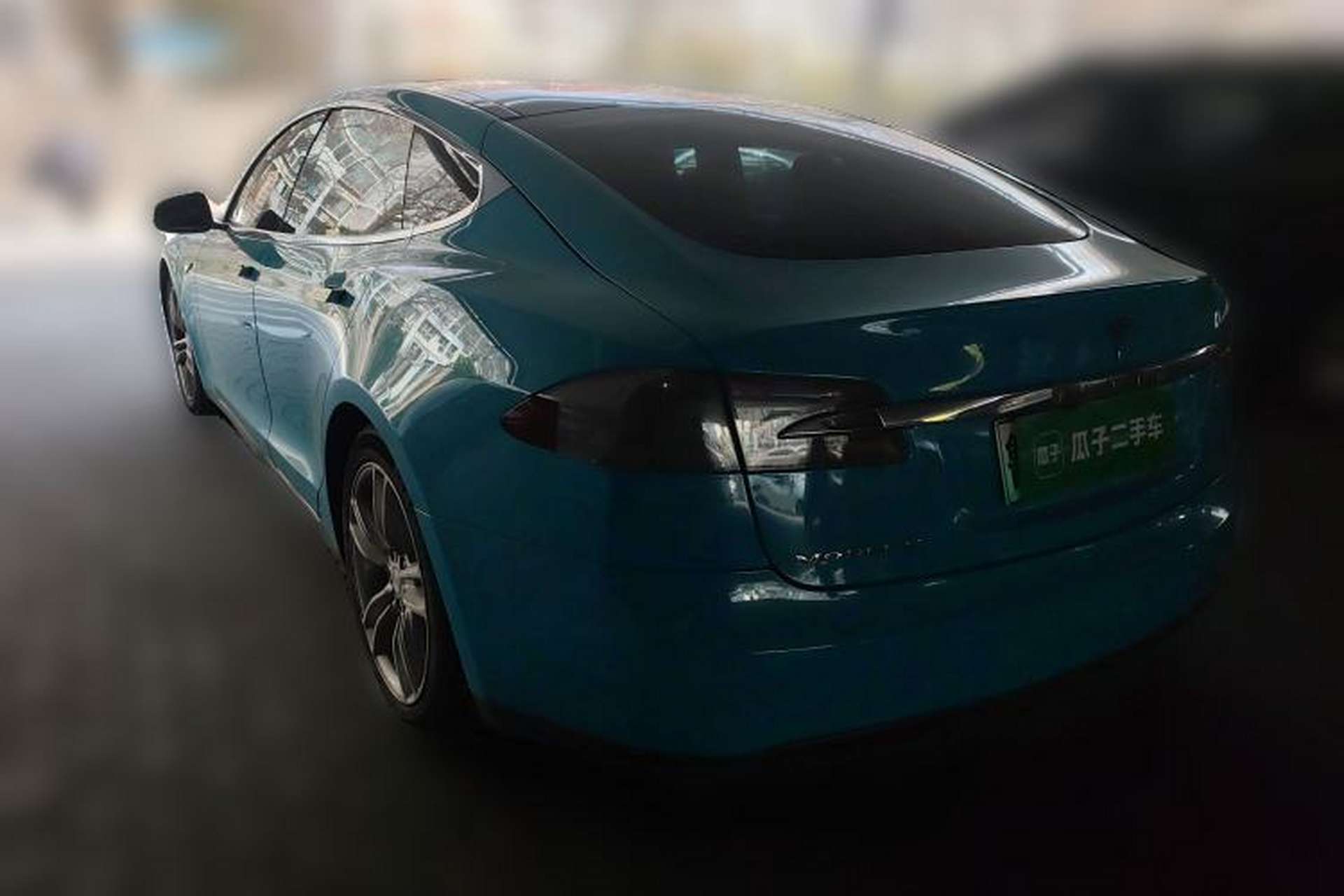 Used Tesla Model S 2015 S 70D Rear Left 45 Deg
