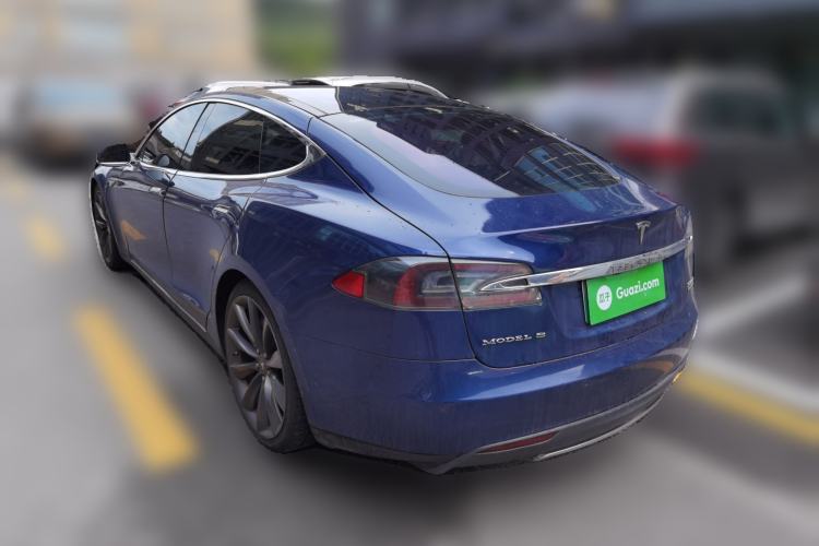 Used Tesla Model S 2015 S 70D Rear Left 45 Deg