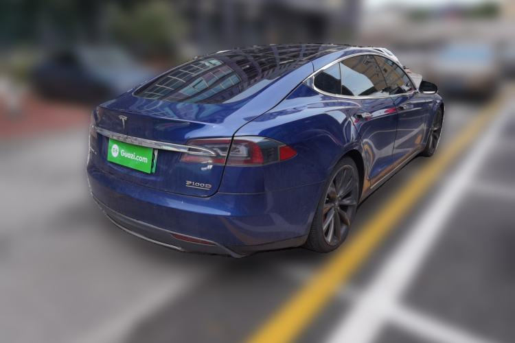 Used Tesla Model S 2015 S 70D Rear Right 45 Deg