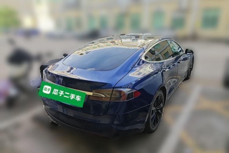 Used Tesla Model S 2015 S 85D Rear Right 45 Deg