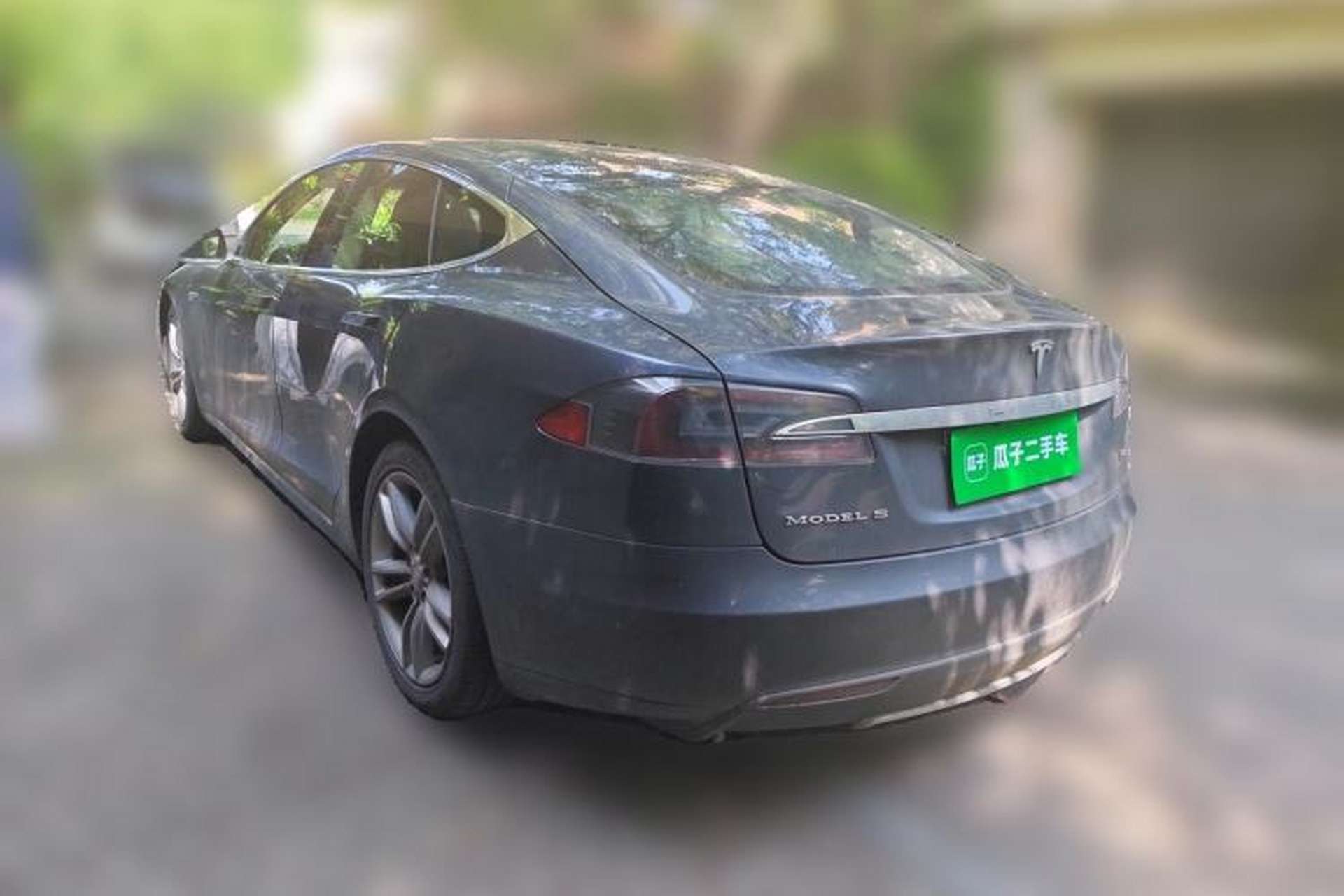 Used Tesla Model S 2015 S 85D Rear Left 45 Deg