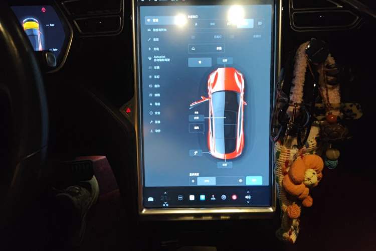 Used Tesla Model S 2015 S 70D Audio And AC Panel