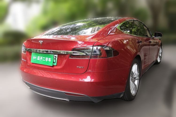 Used Tesla Model S 2015 S 70D Rear Right 45 Deg