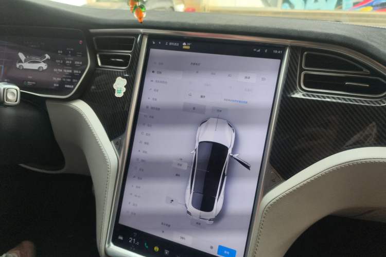 Used Tesla Model S 2015 S 85D Audio And AC Panel