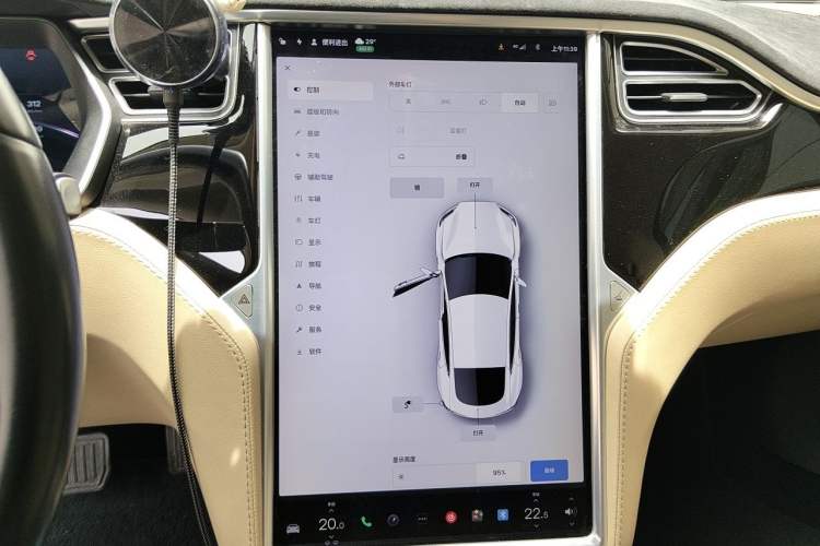 Used Tesla Model S 2015 S 85D Audio And AC Panel