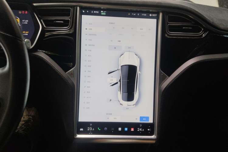 Used Tesla Model S 2015 S 70D Audio And AC Panel