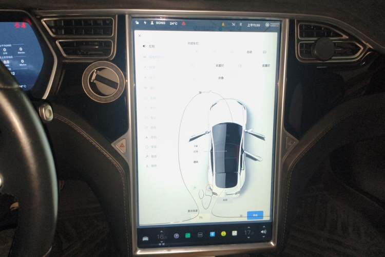 Used Tesla Model S 2015 S 70D Audio And AC Panel