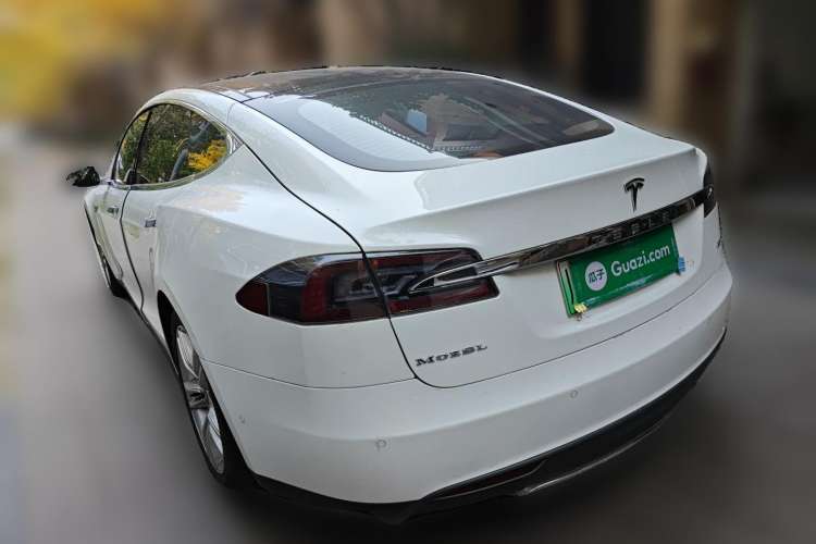 Used Tesla Model S 2015 S 85D Rear Left 45 Deg
