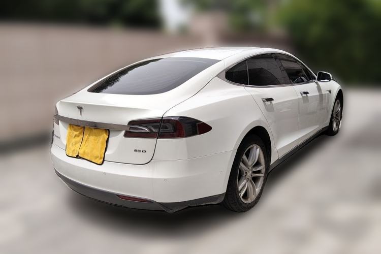 Used Tesla Model S 2015 S 85D Rear Right 45 Deg
