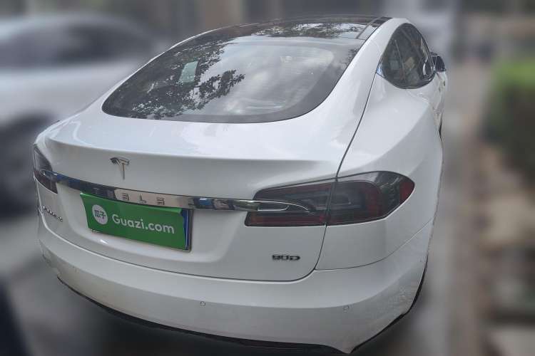 Used Tesla Model S 2015 S 90D Rear Right 45 Deg