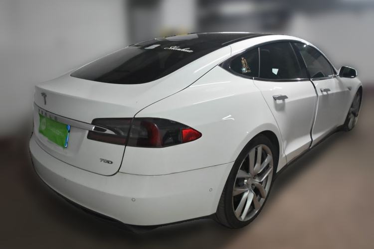Used Tesla Model S 2015 S 70D Rear Right 45 Deg