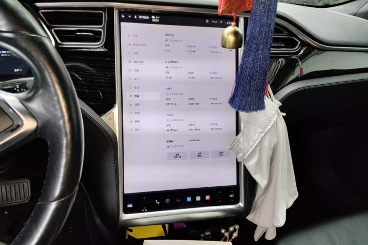 Used Tesla Model S 2016 S 60 Audio And AC Panel