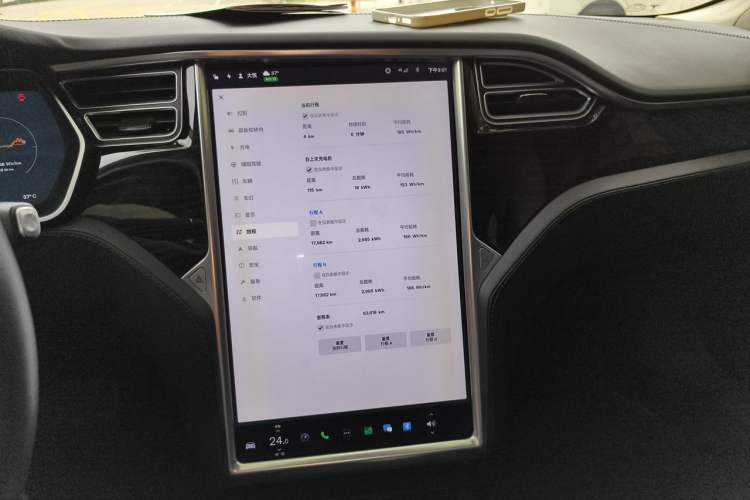Used Tesla Model S 2016 S 60 Audio And AC Panel