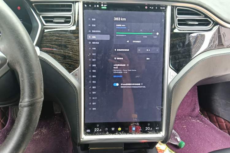 Used Tesla Model S 2016 S 75 Audio And AC Panel