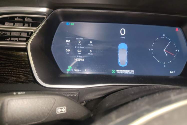Used Tesla Model S 2016 S 60 Odometer Close Up