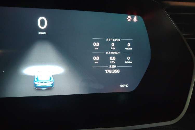 Used Tesla Model S 2016 S P90D Odometer Close Up