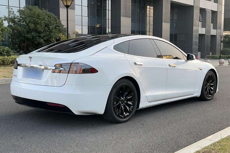Used Tesla Model S 2016 S 90D Rear Right 45 Deg