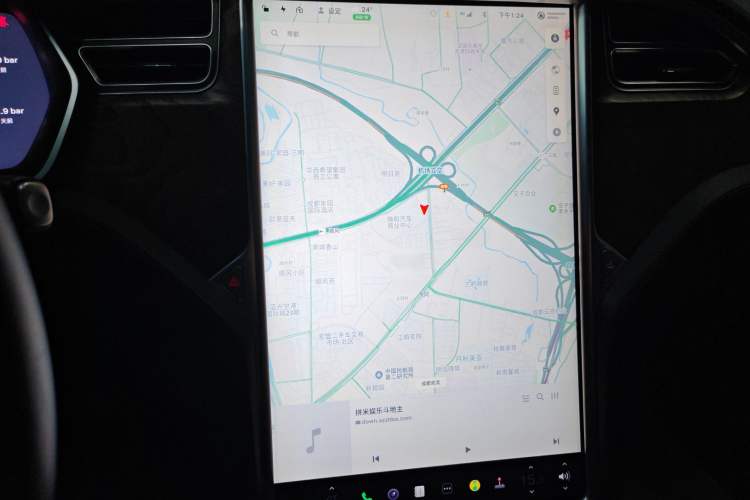 Used Tesla Model S 2017 S 100D Long Range Edition Audio And AC Panel