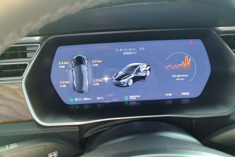 Used Tesla Model S 2017 S 100D Long Range Edition Instrument Cluster