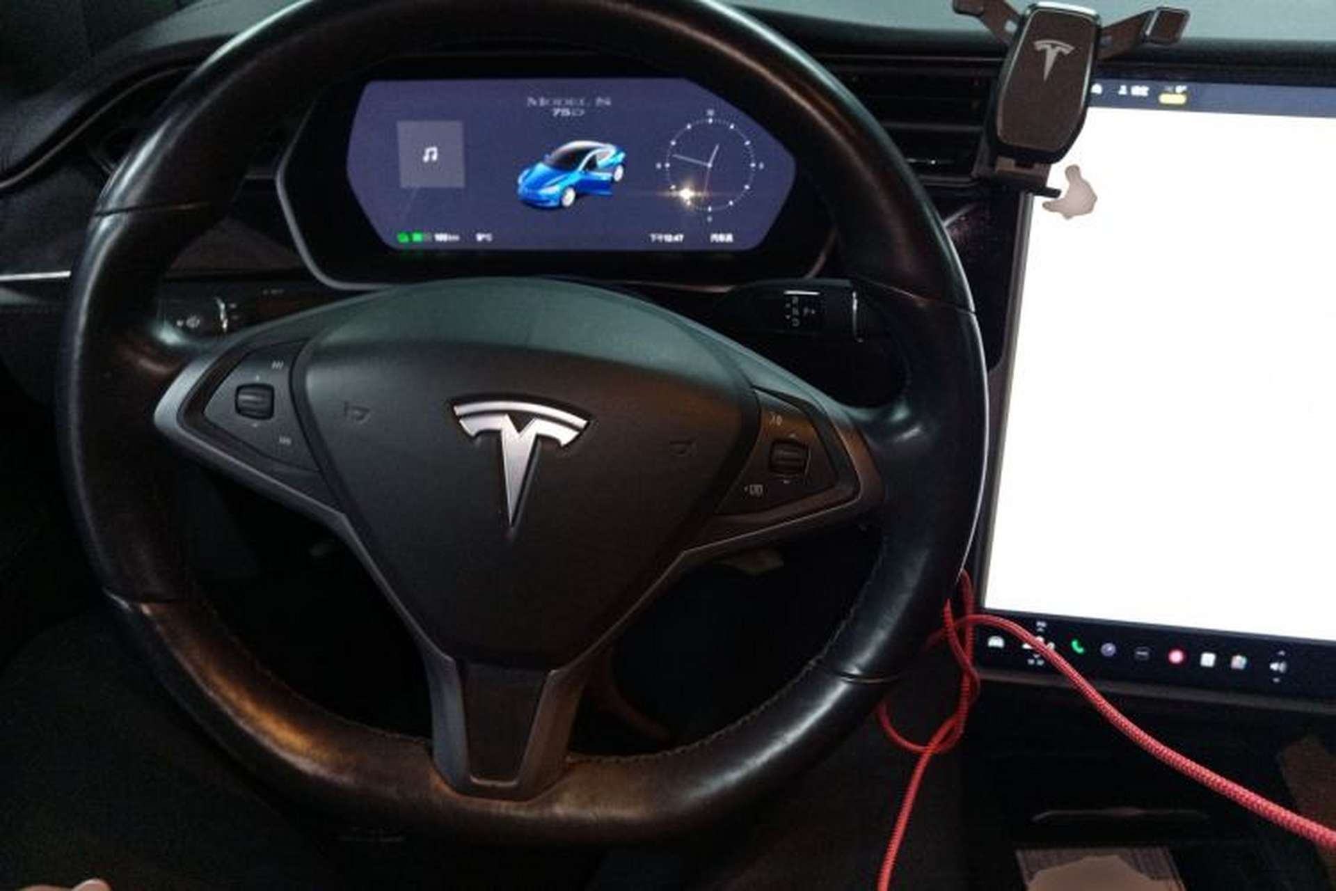 Used Tesla Model S 2017 S 75D Standard Range Edition Steering Wheel