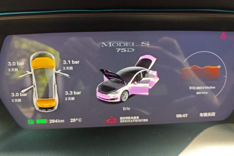 Used Tesla Model S 2017 S 75D Standard Range Edition Instrument Cluster