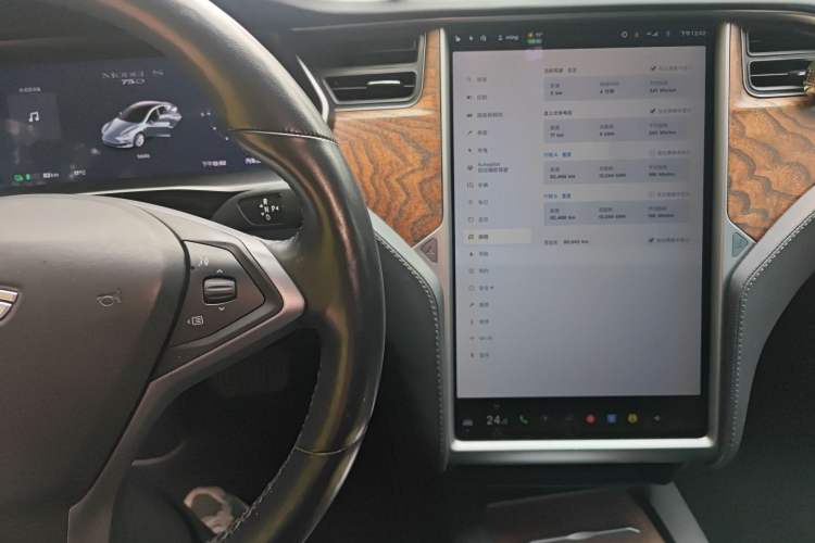 Used Tesla Model S 2017 S 75D Standard Range Edition Audio And AC Panel