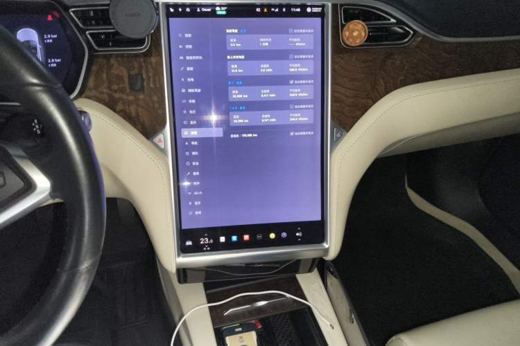 Used Tesla Model S 2017 S 100D Long Range Edition Audio And AC Panel