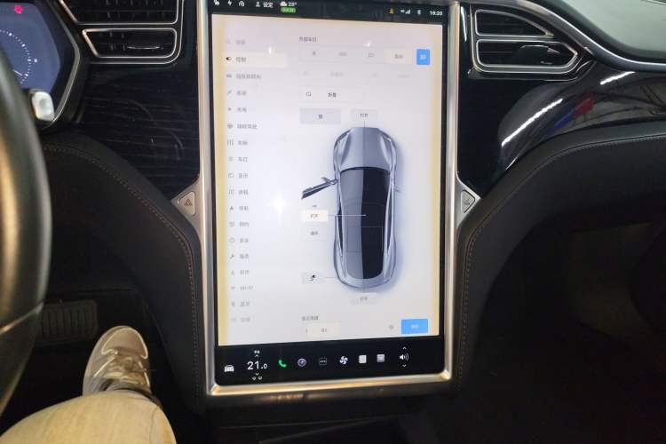 Used Tesla Model S 2017 S 75D Standard Range Edition Audio And AC Panel