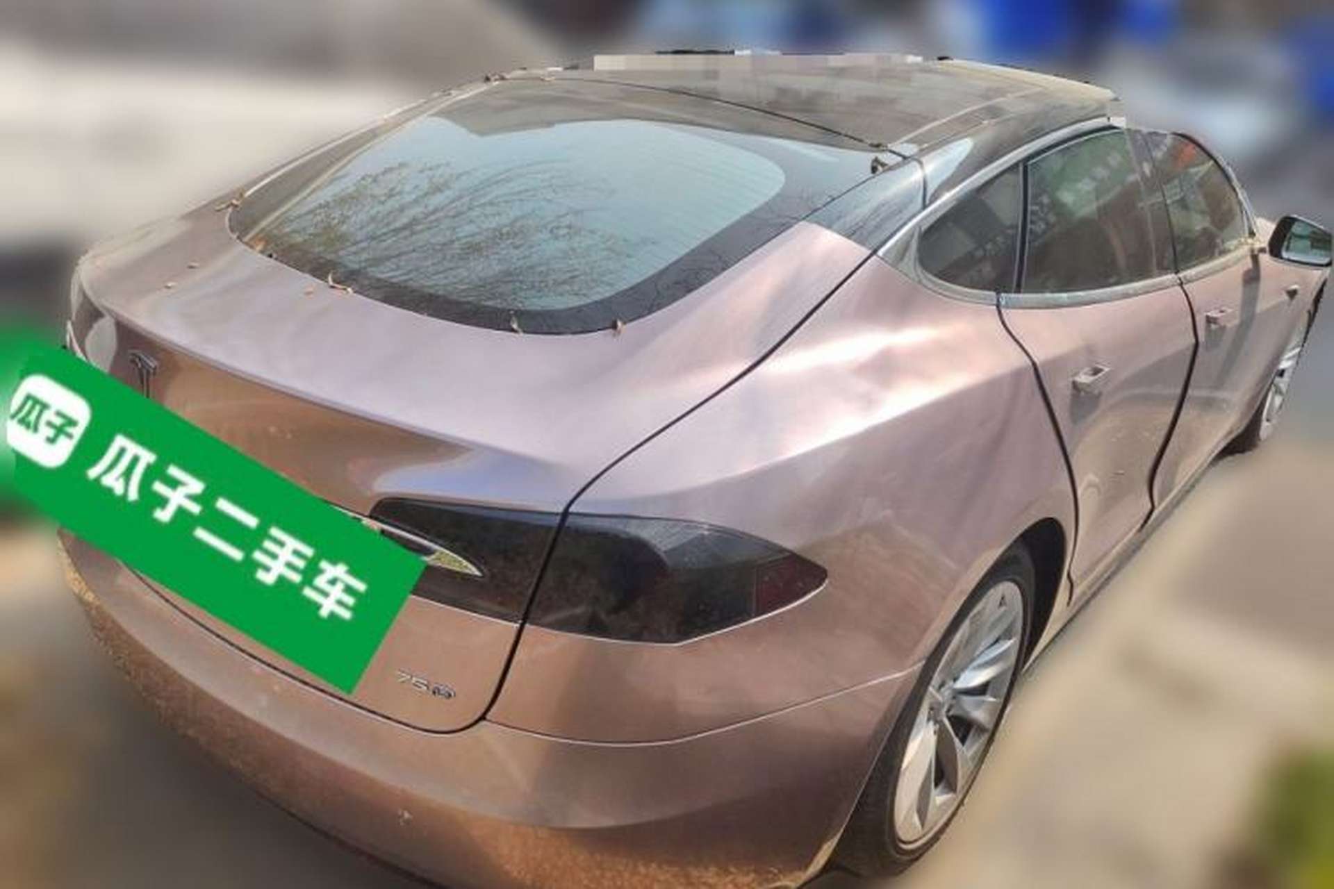 Used Tesla Model S 2017 S 75D Standard Range Edition Rear Right 45 Deg