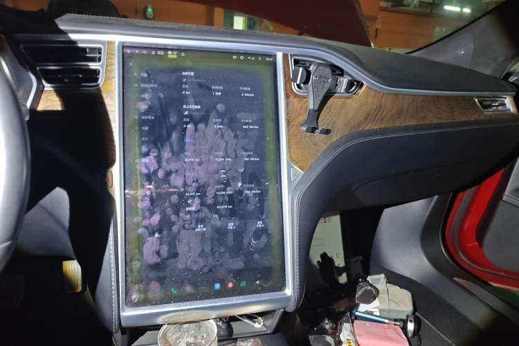 Used Tesla Model S 2017 S 75D Standard Range Edition Audio And AC Panel