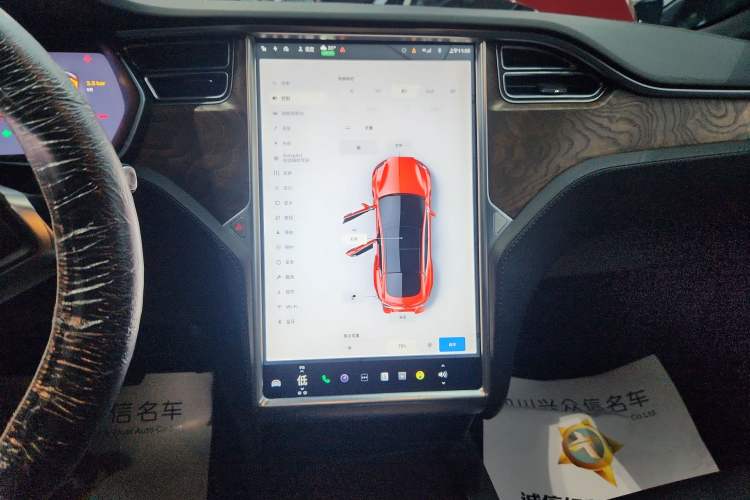 Used Tesla Model S 2017 S 100D Long Range Edition Audio And AC Panel