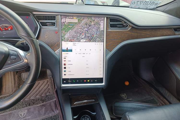 Used Tesla Model S 2017 S 75D Standard Range Edition Audio And AC Panel
