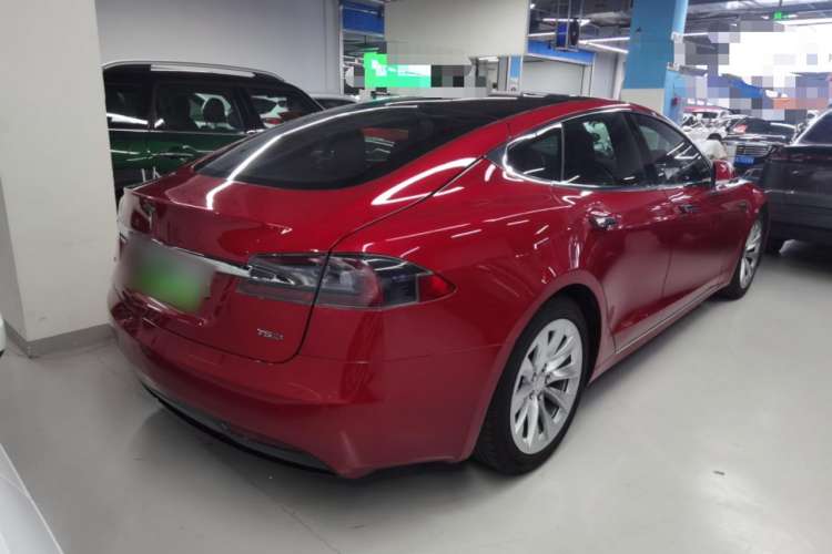 Used Tesla Model S 2017 S 75D Standard Range Edition Rear Right 45 Deg