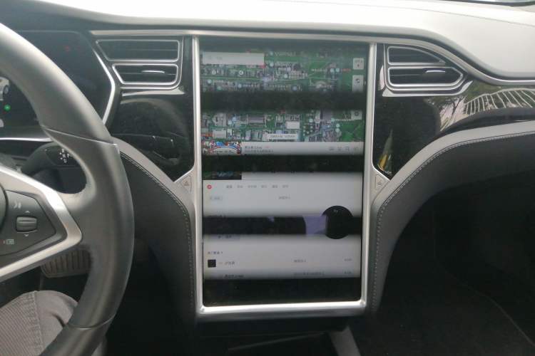 Used Tesla Model S 2017 S 75D Standard Range Edition Audio And AC Panel