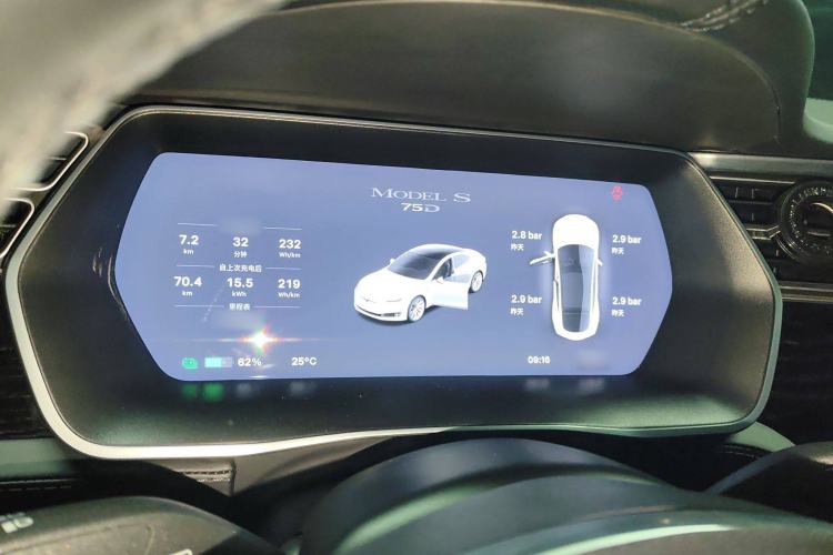 Used Tesla Model S 2017 S 75D Standard Range Edition Instrument Cluster