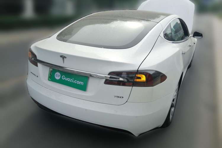 Used Tesla Model S 2017 S 75D Standard Range Edition Rear Right 45 Deg