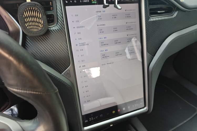 Used Tesla Model S 2019 Performance High-Performance Edition Audio And AC Panel
