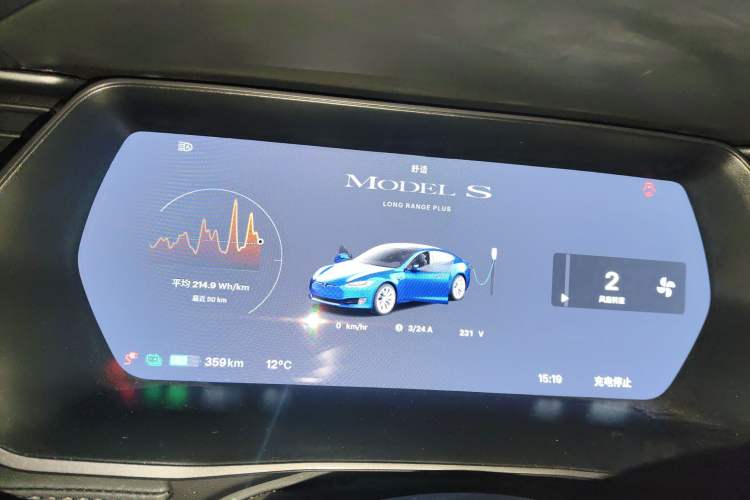 Used Tesla Model S 2019 Long-Range Version Instrument Cluster