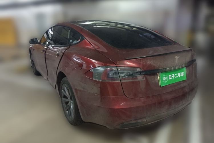 Used Tesla Model S 2019 Long-Range Version Rear Left 45 Deg