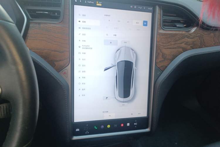 Used Tesla Model S 2019 Long-Range Version Audio And AC Panel
