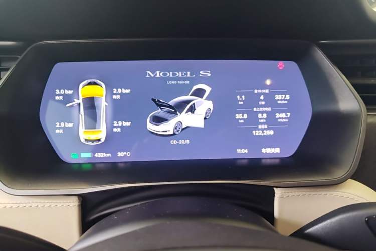 Used Tesla Model S 2019 Long-Range Version Instrument Cluster