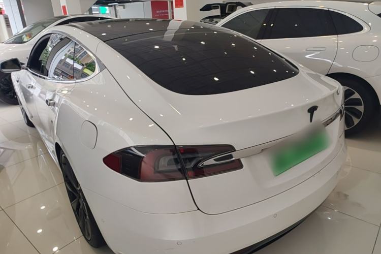 Used Tesla Model S 2019 Long-Range Version Rear Left 45 Deg