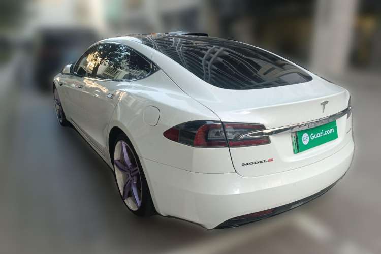 Used Tesla Model S 2019 Long-Range Version Rear Left 45 Deg