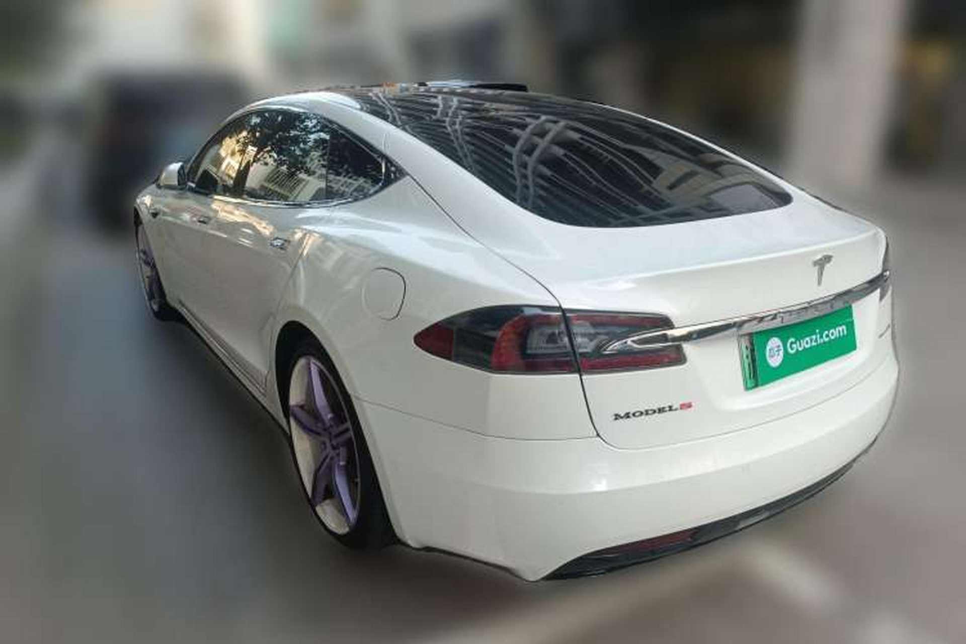 Used Tesla Model S 2019 Long-Range Version Rear Left 45 Deg