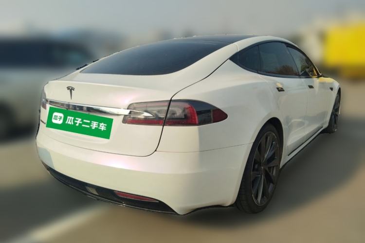 Used Tesla Model S 2019 Long-Range Version Rear Right 45 Deg