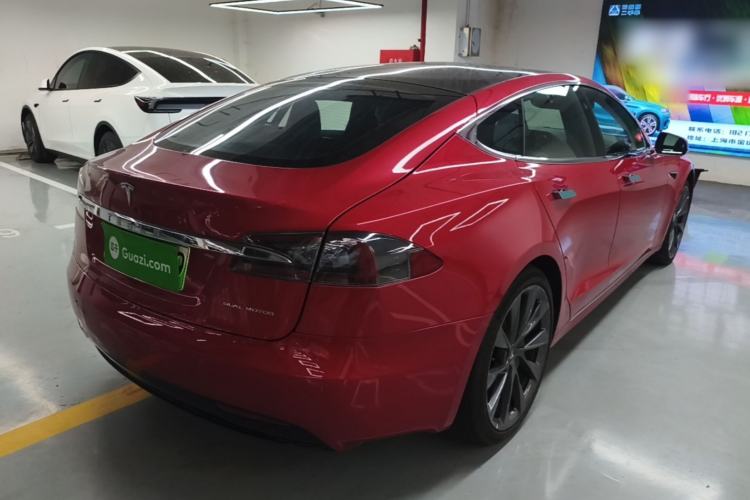 Used Tesla Model S 2020 Long-Range Upgrade Version Rear Right 45 Deg