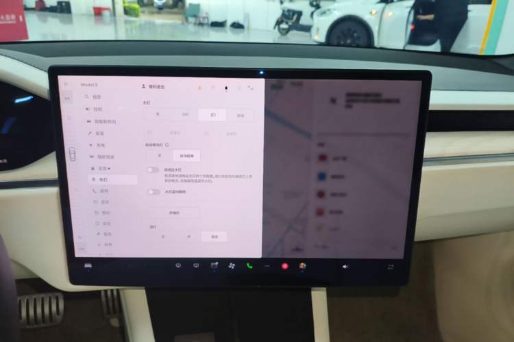 Used Tesla Model S 2023 Dual-Motor All-Wheel-Drive Version Audio And AC Panel